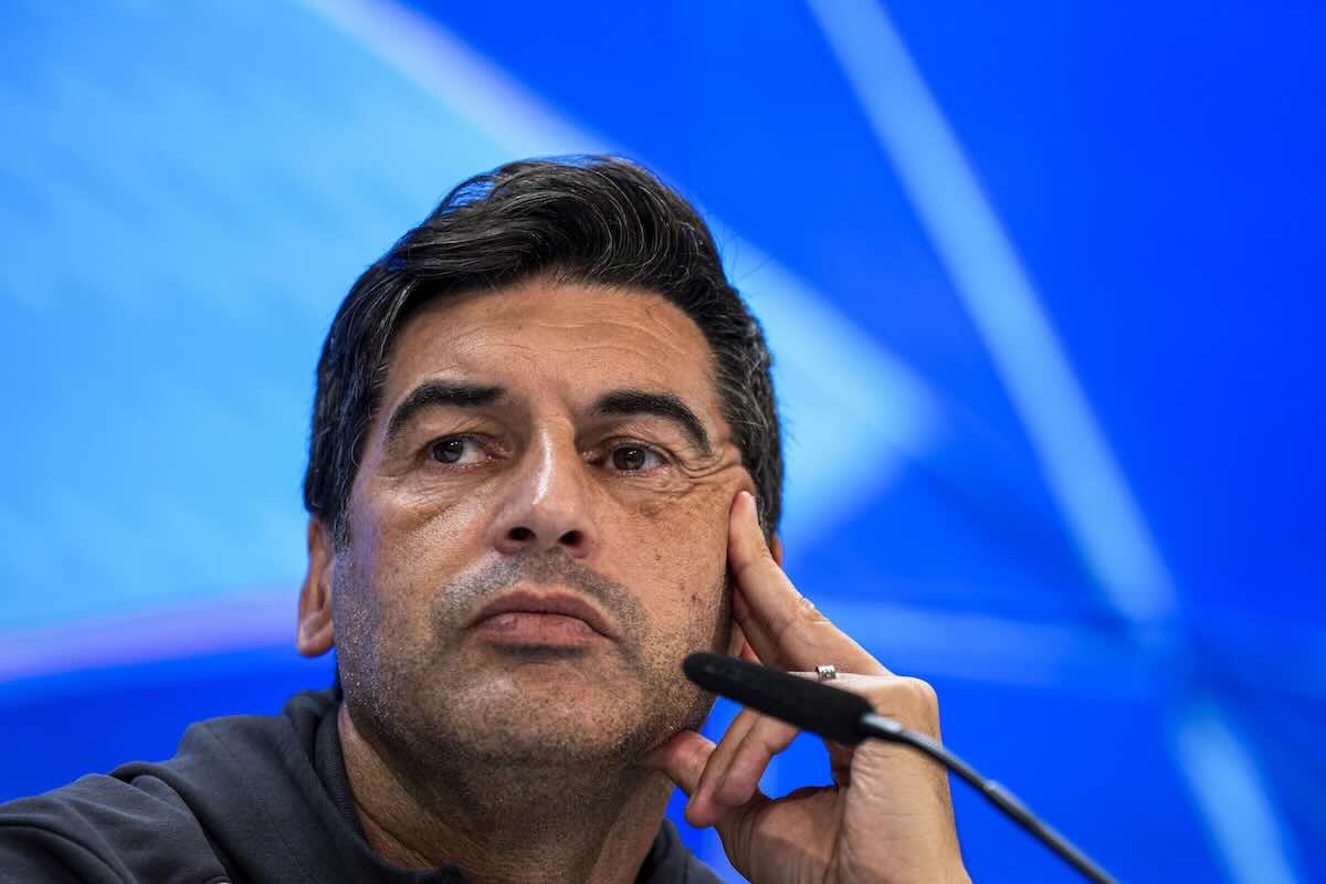 Paulo Fonseca in conferenza stampa