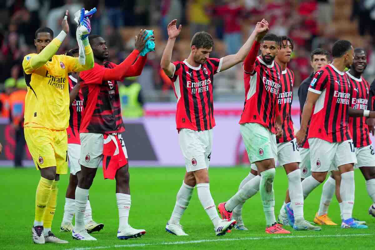 Milan in campo a San Siro