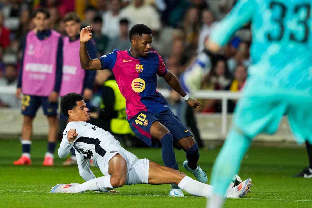 Ansu Fati con la maglia del Barcellona