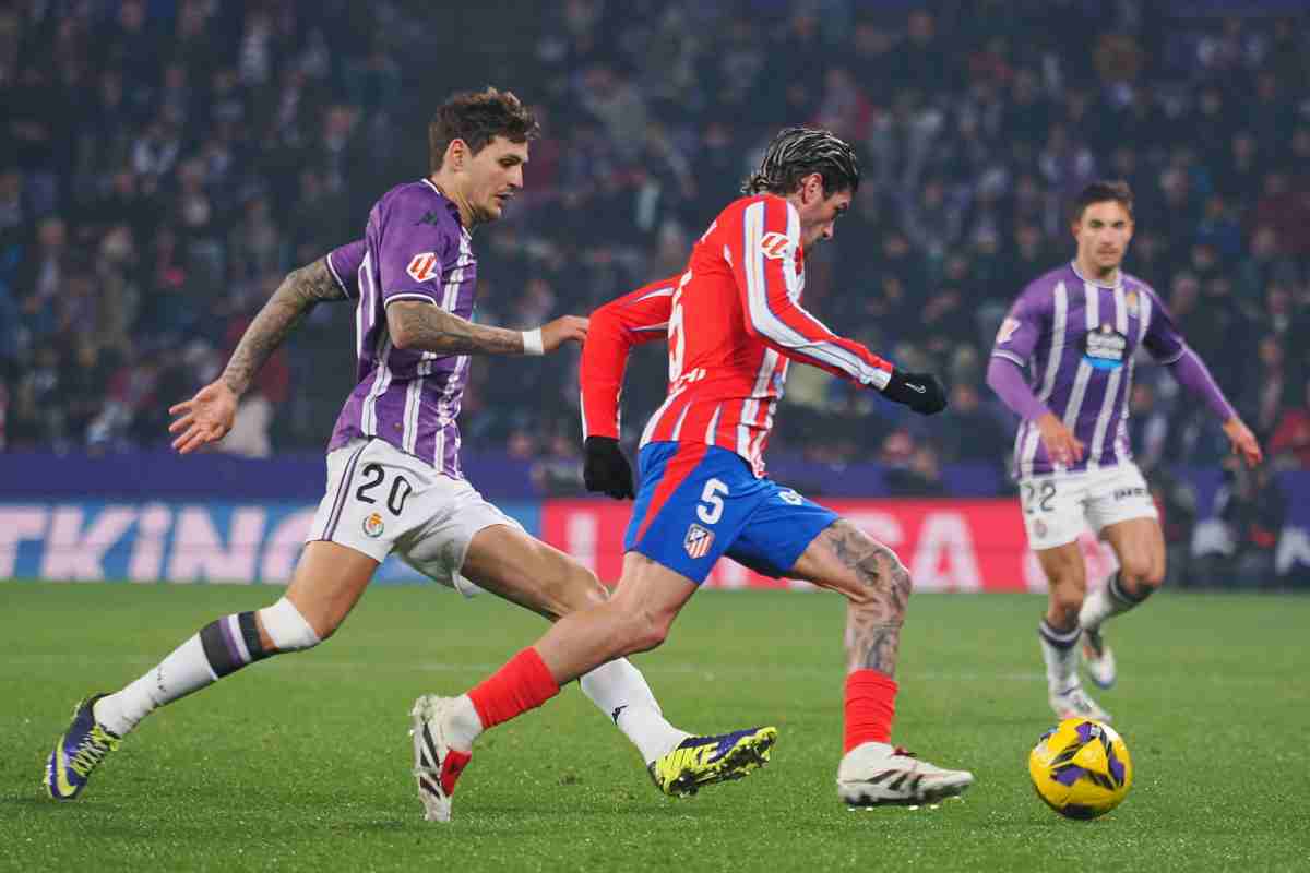 De Paul con la maglia dell'Atletico Madrid