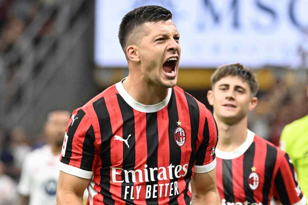 Jovic esulta con il Milan