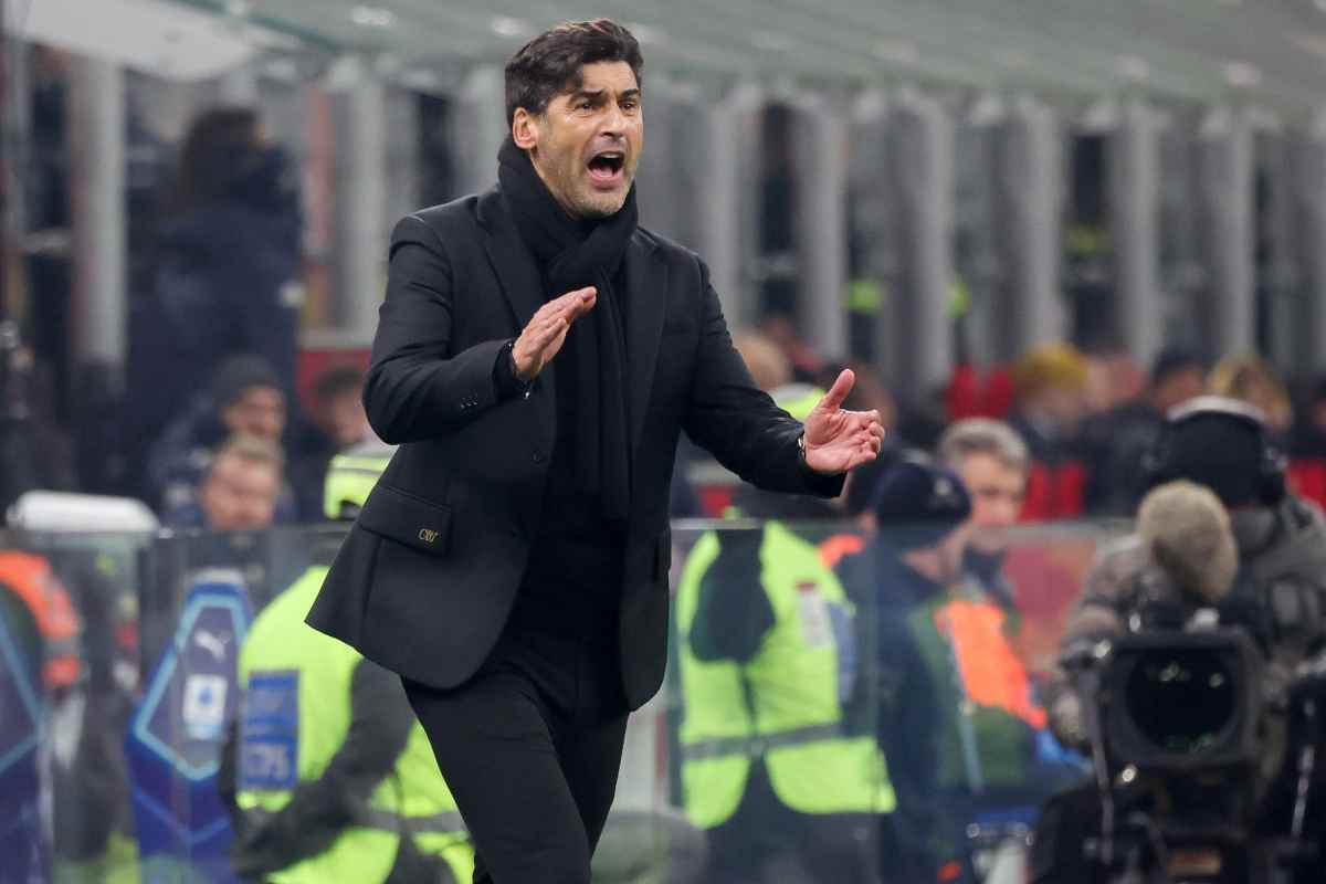 Paulo Fonseca sulla panchina del Milan