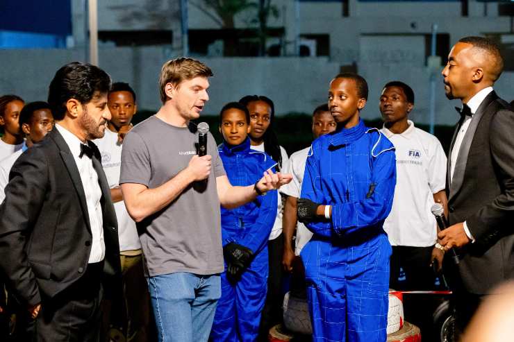 Max Verstappen in Rwanda 