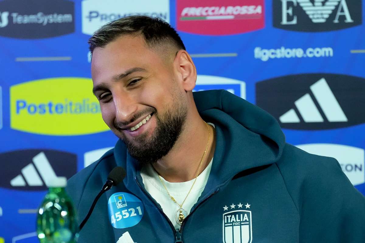 Il portiere della Nazionale azzurra Gianluigi Donnarumma