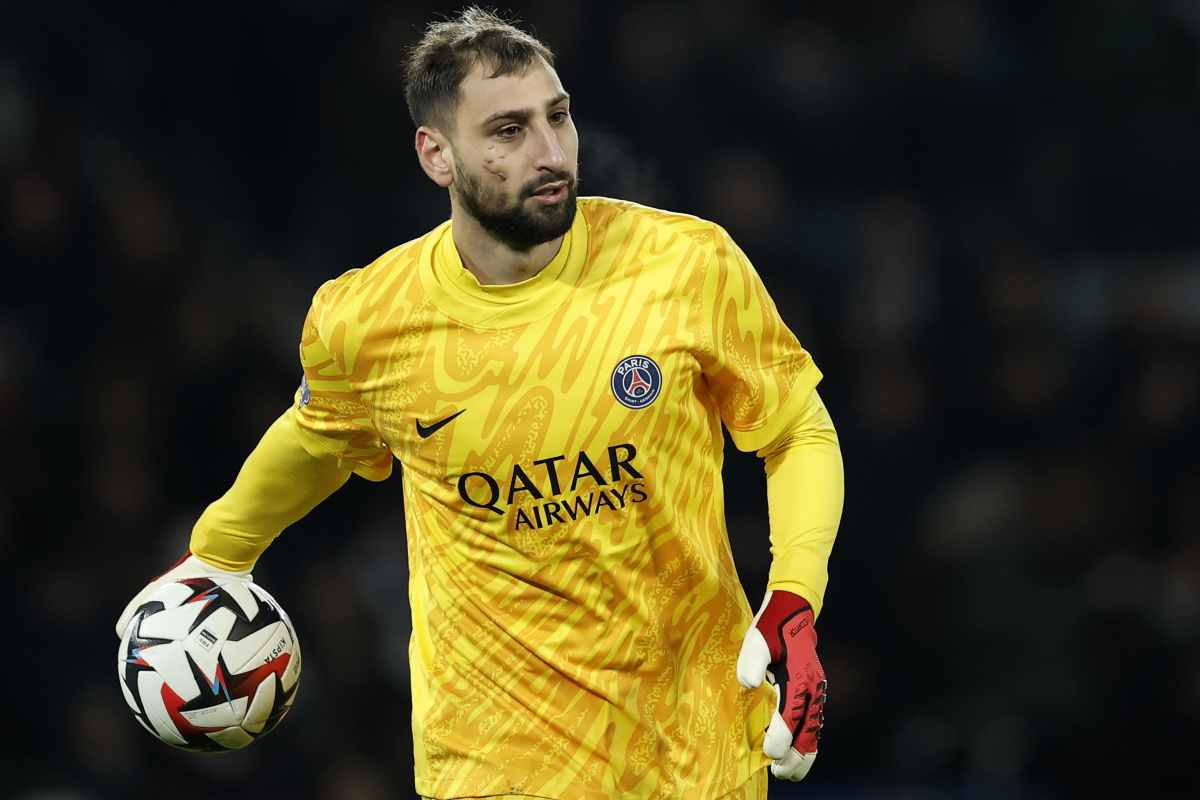 Gianluigi Donnarumma portiere del PSG durante una partita