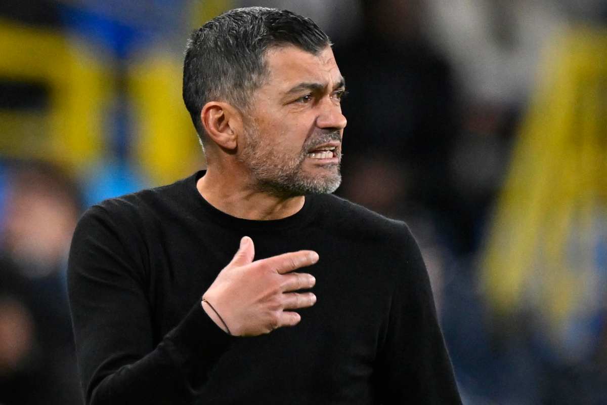 Sergio Conceicao allenatore del Milan durante una partita